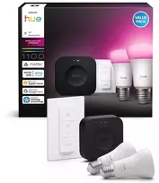 „Philips Hue Bridge Pro“ + 2 x E27 + šviesos reguliatorius