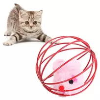 Realprices Žaislinis kamuoliukas katei Interaktyvi pelė Piórka Rattle Wire Ball