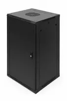 Komutacinė spinta 10'' pakabinama 12U 300x279mm (juoda, nesurinkta, IP20) ASP-3312