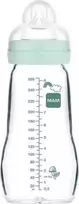 Stiklinis buteliukas MAM Feel Good 1247 260ML FOREST BOY