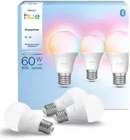 Philips Hue Essential A60 Inteligentna żarówka E27 8W - 3 vnt.