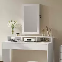 Songmics Pakabinama veidrodinė papuošalų spintelė