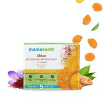 Mamaearth Ubtan Nourishing Bathing Soap With Turmeric  Saffron – 5x75g