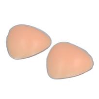 1 pora silikoninių liemenėlės įklotų, itin stori, atsparūs vandeniui, daugkartinio naudojimo, lipnūs, trikampio formos, push-up beige