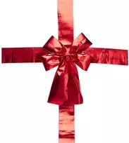 Christmas Decoration raudona durų kaspinas 33x42 cm