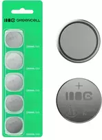 Green Cell Žalias Cell Greencell blisterinės pakuotės 5 ličio baterijos CR2016 3V 80mAh, skirtos raktų pakabukams, laikrodžiams, nuotolinio valdymo pultams, svarstyklėms