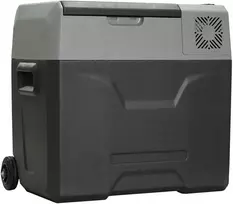 Automobilinis 50L šaldytuvas su kompresoriumi, skirtas kelionėms kempinge 12/24V DC ir 110-240V AC