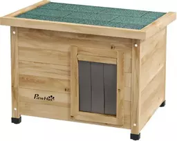 Medinis namelis katėms, lauko namelis katėms 57 x 45 x 43 cm