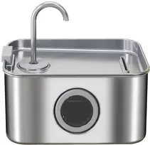 PawHut katės fontanėlis 3,2 l, geriamasis fontanėlis katėms su tyliu siurbliu ir aktyvintos anglies filtru