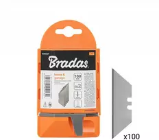 Keičiami trapecijos formos ašmenys dėtuvėje Bradas, 19 mm, NEUTRAL, 100 vnt.