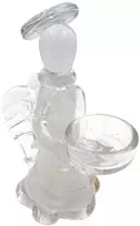 Stiklinė žvakidė „Angelas“ 13×10×21 cm