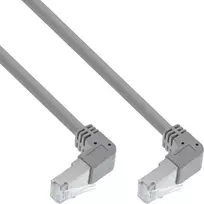 „InLine®“ jungiamasis kabelis, dvipusis, kampuotas dugnas, S/FTP, Cat.6, 250MHz, PVC, 1,10 m