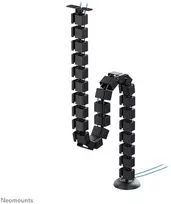 NEOMOUNTS CABLE SPINE ORGANIZER FOR SIT/STAND DESK FRAMES, SCREW MOUNTED, Juodas