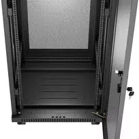 LANBERG Rack spintelė 19 laisvai stovinti 37U 600x600 plokščia pakuotė su tinklelio durelėmis LCD juodas