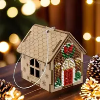 Wonderland Crafts Siuvinėjimo karoliukais rinkinys ant medžio – medinė bazė, PRECIOSA