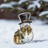 Wonderland Crafts Siuvinėjimo kryželiu rinkinys ant plastiko – kalėdinis eglutės žaisliukas