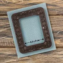 Wonderland Crafts Magnetiniai mediniai siuvinėjimo lankeliai 6,5×9 cm, plokščioms medžiagoms