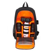 Dual-Shoulder Waterproof SLR Camera Backpack - Outdoor Photography Pro 44cm x 18cm x 30cm oranžinė
