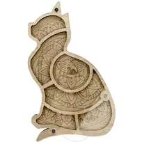 Wonderland Crafts Karoliukų organizatorius siuvinėjimui su permatomu dangteliu, 11.5×18 cm