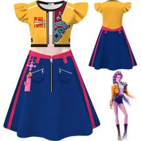 Merginos Zoey Cosplay Merginų Grupė Rumi Vaikų Kostiumas Mira Apranga Mėgstamiausi Sceniniai Drabužiai Helovinas Animacinio Filmo Apsirengimas 130cm raudona
