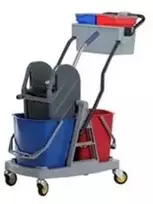Multi Trolley Pro universalus valytojos vežimėlis 2x17L