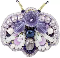 Charivna Mit Karoliukų siuvinėjimo rinkinys sagė „Vabaliukas“ Crystal Art, 5,5 cm