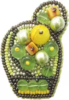 Charivna Mit Sagės karoliukų siuvinėjimo rinkinys Crystal Art „Ryškus kaktusas“