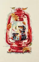 Abris Art siuvinėjimo kryželiu rinkinys „Spalio šiluma“, 14 ct, 16×24 cm