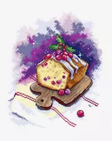 Crafting Spark Siuvinėjimo kryželiu rinkinys Tortas, 16 ct Aida, 18x22 cm, 32 spalvos