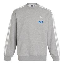 Adidas Originals Tokijo batų dėžutė Patogus Madingas Minkštas Universalus Dryžuotas Ilgomis Rankovėmis Megztinis Vyriškas megztinis Pilkas KB6010 XL gray