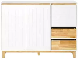 TV staliukas Vitrina, SoBuy FSB75-WN, 120x40x90 cm, Balta