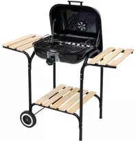 Anglies grilis su dangčiu, grotelių reguliavimu, BBQ nešiojamas