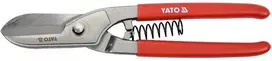 Lakštinio metalo žirklės, angliško tipo, 254 mm, tiesiems, kairiesiems ir dešiniesiems pjūviams, metalo pjovimo žirklės