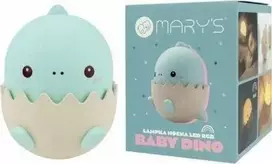 Eco Light LED naktinė lemputė kūdikiui dino mėlyna