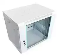 XtendLan 19" sieninė spinta 9U 600x450, keliamoji galia 60 kg, stiklinės durys, suvirintos, pilkos spalvos