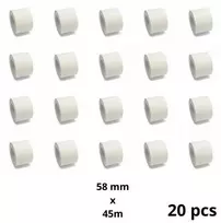 Zebra 58mm x 45000mm Thermal Paper Labels 40 mm Core Dore Manufacturer, 20 pcs