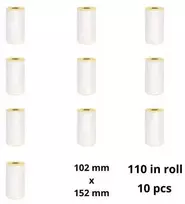 Zebra 3005281-T 102mm x 152mm Thermal Paper Labels 19 mm Core Dore Manufacturer, 10 pcs Removable