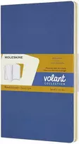 „Moleskine“ užrašų knygelių rinkinys (2 vnt.), L, 13 x 21 cm, linijuoti, 96 puslapiai, mėlynos / gintaro geltonos spalvos