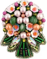 Siuvinėjimo karoliukais segės rinkinys Crystal Art „Puokštė“ Charivna Mit