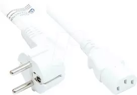 GoodConnections Alcasa P0130-W150 maitinimo kabelis, baltas, 15 m, CEE7/7 C13, skydelis