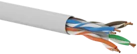 U/UTP cat.6A tinklo kabelis, susukta pora, LSOH, Dca 4x2x23 AWG, 10Gb/s, 10 metų garantija, pilkas, 500m - Q-LANTEC