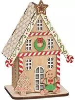 Fééric Lights and Christmas LED kalėdinis žibintas, meduolinis namelis, 15 cm