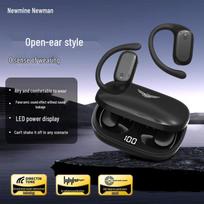 Newmine TWS-Q3 Open-Ear Sport Bluetooth Headphones juoda