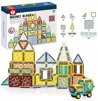 Malplay Magnetinis konstruktorius „Magnetic Blocks”, 60 vnt