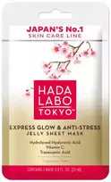 Hada Labo Tokyo Premium Hyaluronic Acid Glow & Anti Stress Sheet Mask Face Day, 23 ml