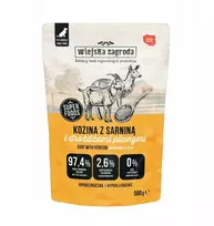 Šunų Maistas - WIEJSKA ZAGRODA Ožkos ir Elnienos Šlapias Maistas 500g Be Grūdų