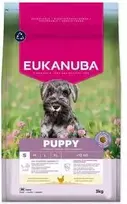 Šunų maistas - EUKANUBA Puppy Small sausas šunų ėdalas su vištiena, 33% baltymų, 21% riebalų, 3kg