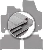 Gray car mats for: Opel Meriva A minivan (2002-2010)