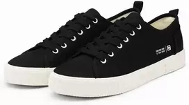 Sneakers Klasikiniai žemakulniai vyriški sportbačiai – juodi v4 om-fotl-0145