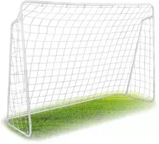 Futbolo vartai 300x200x120cm, futbolo vartai lauke, dideli futbolo vartai, plieno rėmo vartai, sodo futbolo tinklas